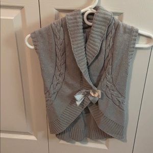 Gymboree cable knit wrap sweater vest